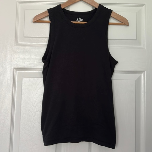 J. Crew Tie-Back Tank Top Black Small - Picture 2 of 8